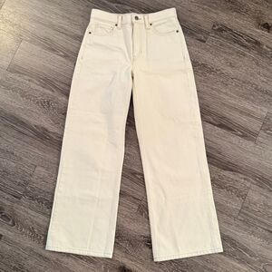 Banana Republic Cream Wide-Leg Pants